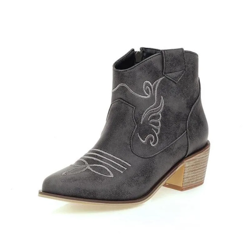 Women’s steampunk ankle boots — Western
