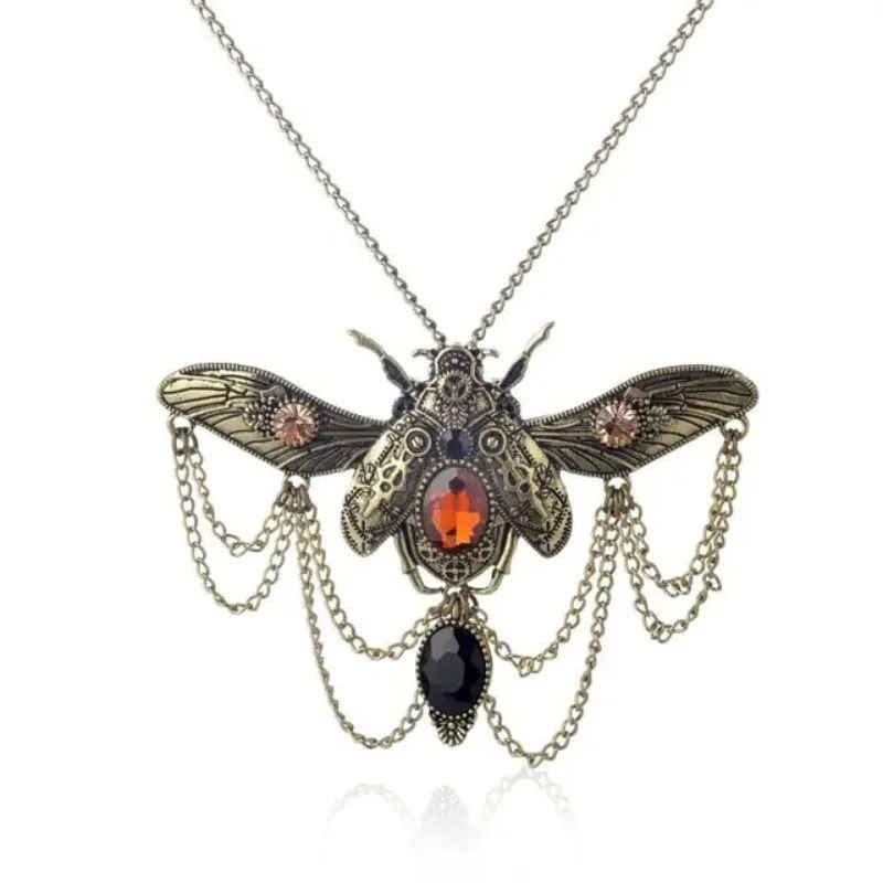 View 2 — Steampunk pendant — insect