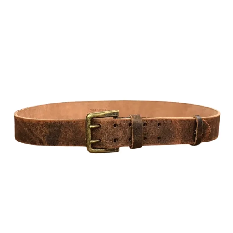 View 3 — Steampunk belt — brown leather aged