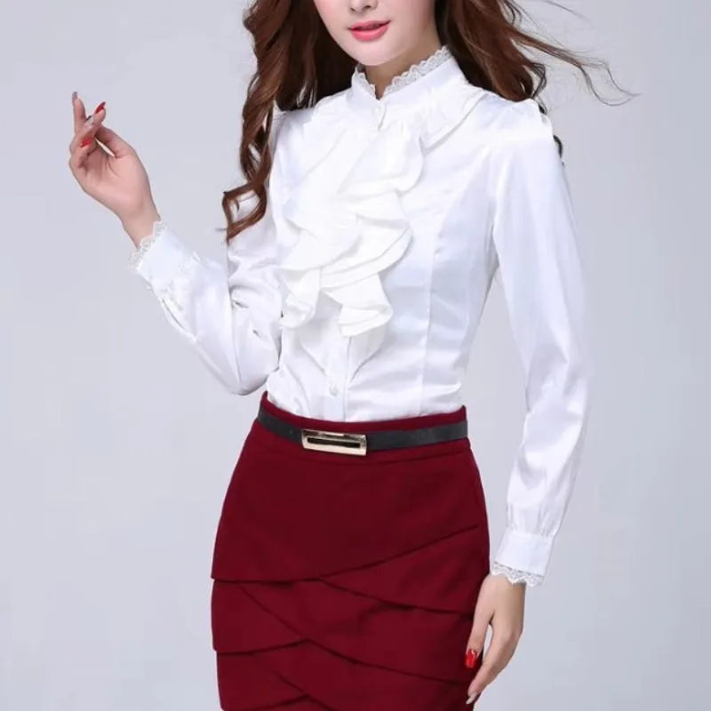 View 2 — Women’s steampunk blouse — collar cravat