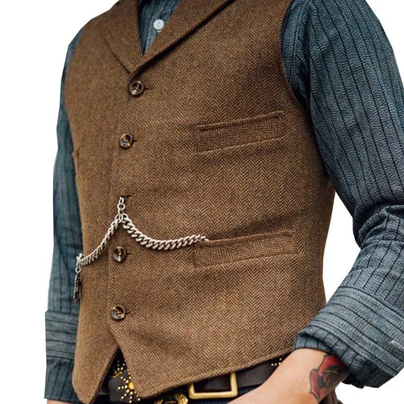 View 9 — Men’s steampunk waistcoat — sleeveless