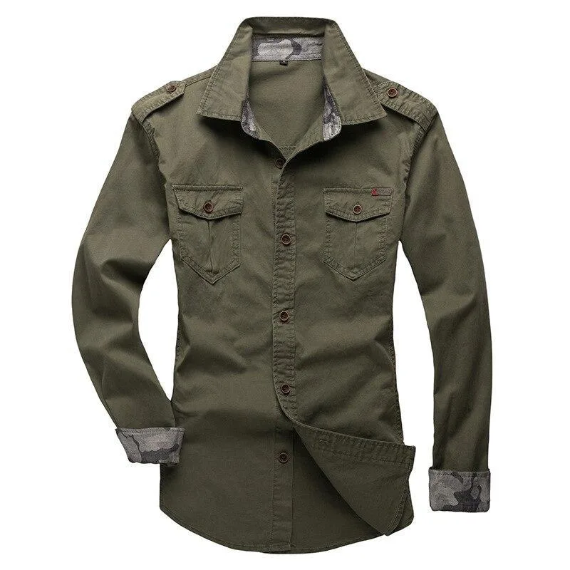 View 11 — Men’s steampunk shirt — epaulettes