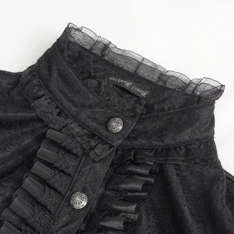 View 4 — Women’s gothic steampunk shirt — cravat