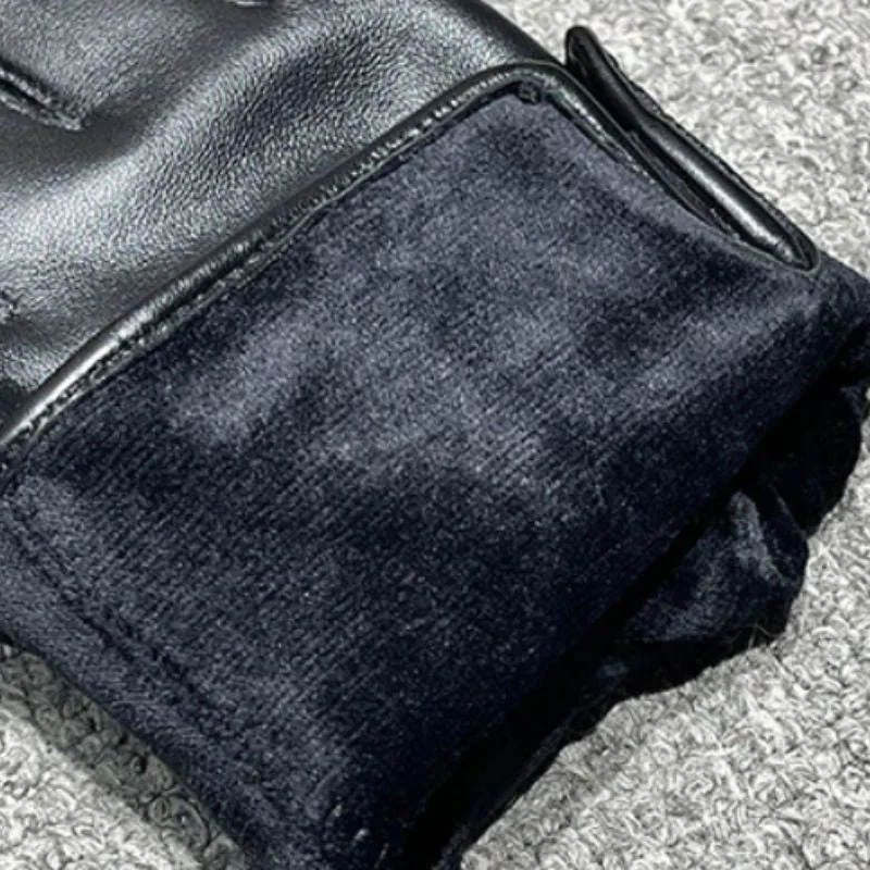 View 4 — Men’s steampunk glove — leather black