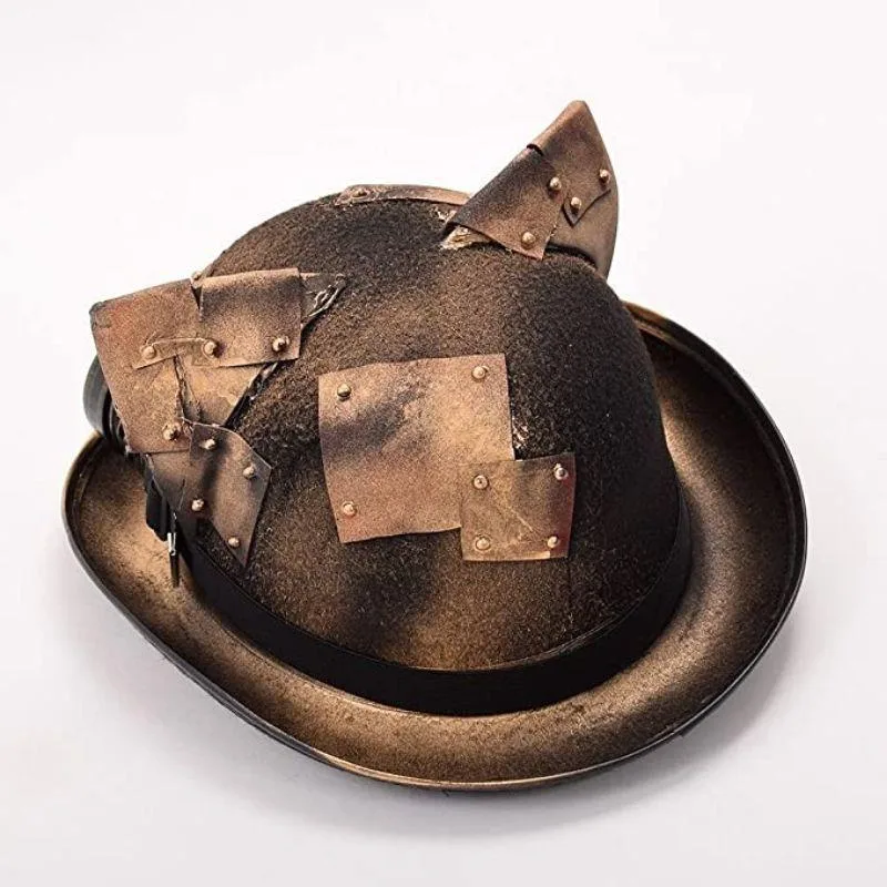 View 5 — Steampunk hat — ear cat