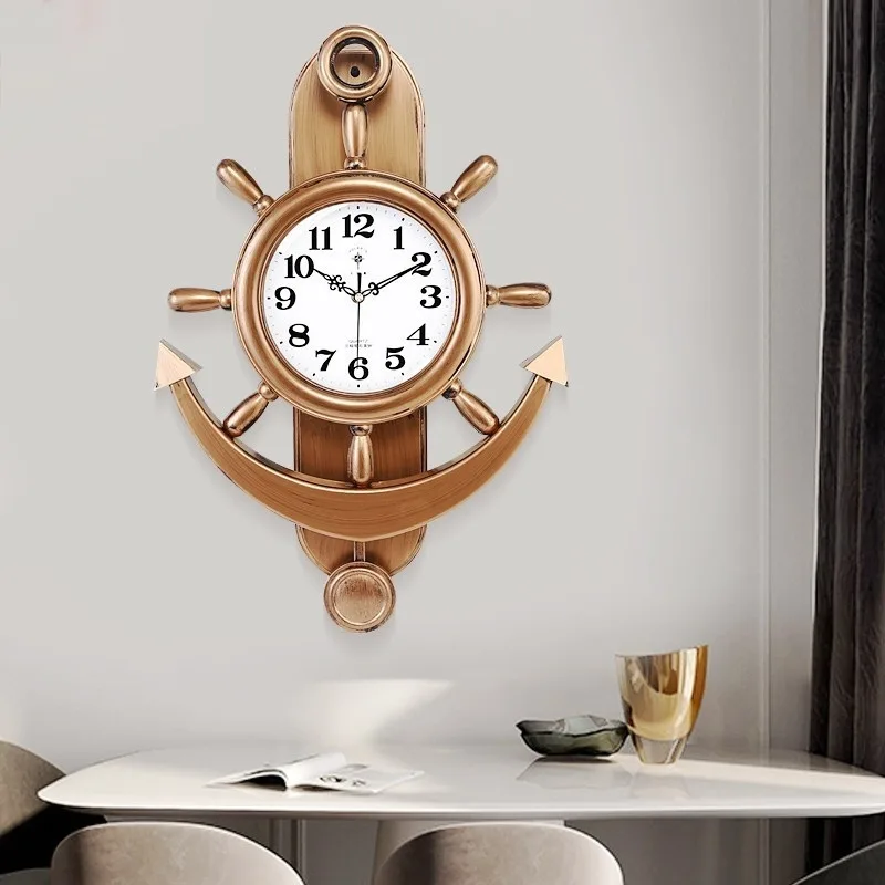 View 3 — Steampunk clock — ship wheel