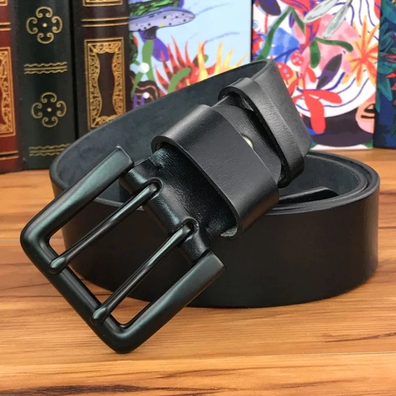 View 3 — Men’s steampunk belt — double pin