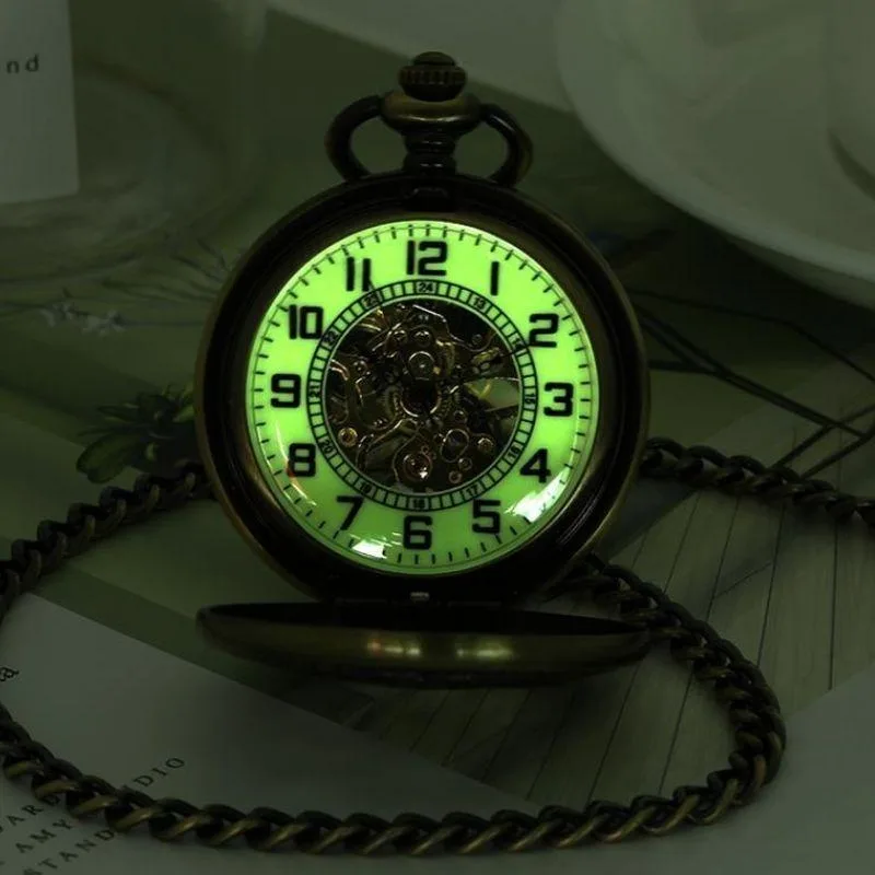 View 2 — Steampunk pocket watch — luminous (box)
