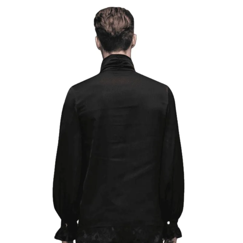 View 3 — Men’s steampunk shirt — cravat black