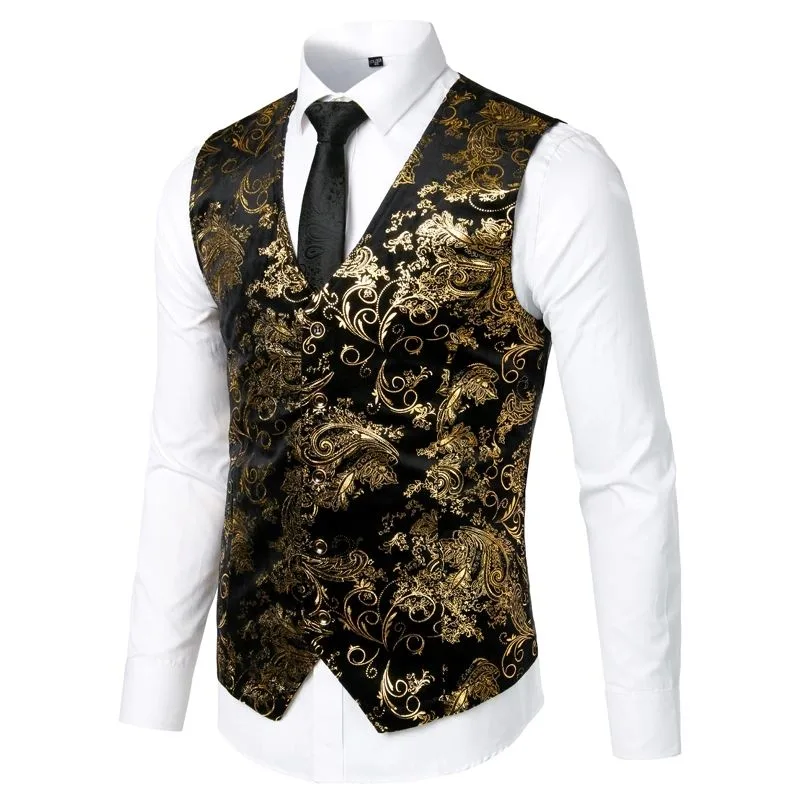 View 7 — Men’s steampunk waistcoat — costume printed