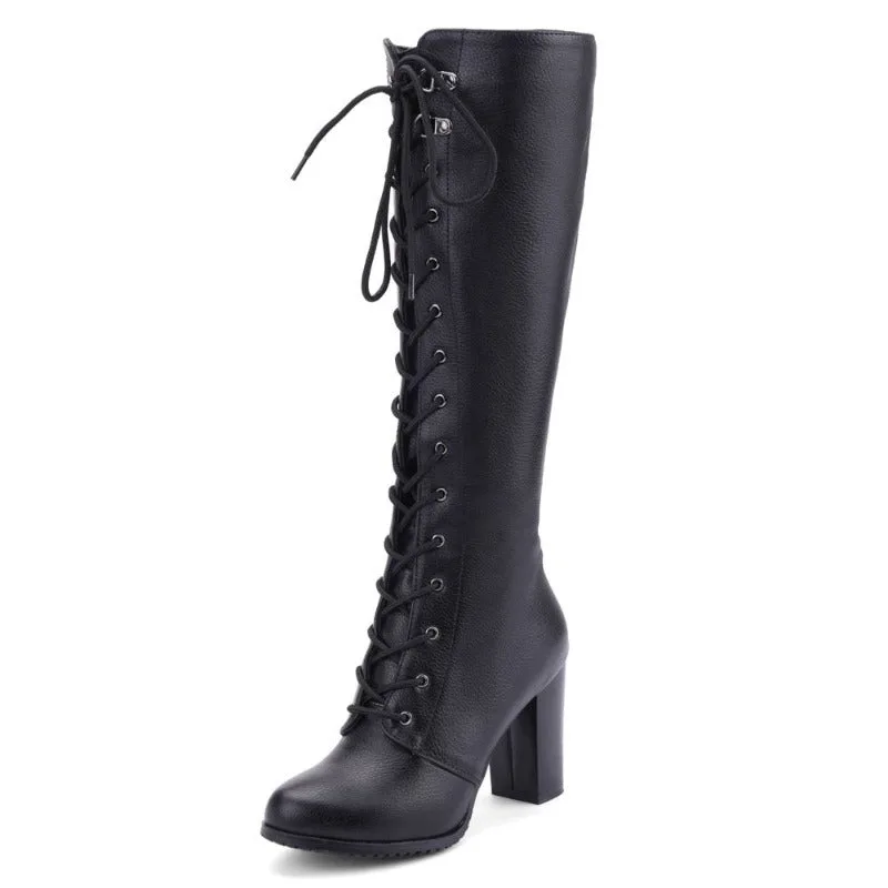 Retro steampunk boots — black