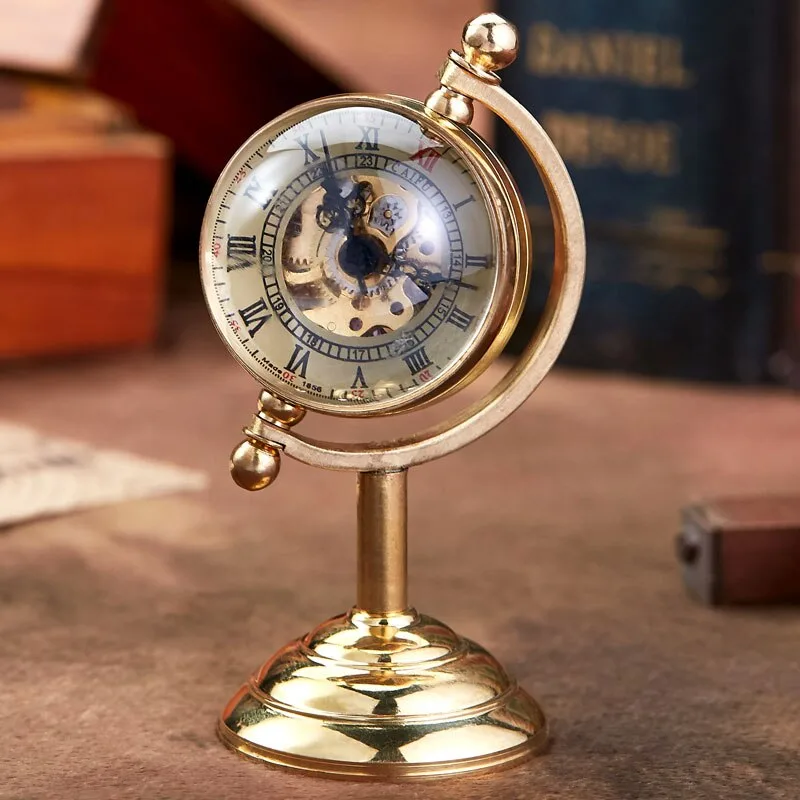 View 4 — Mechanical steampunk desk clock — desk