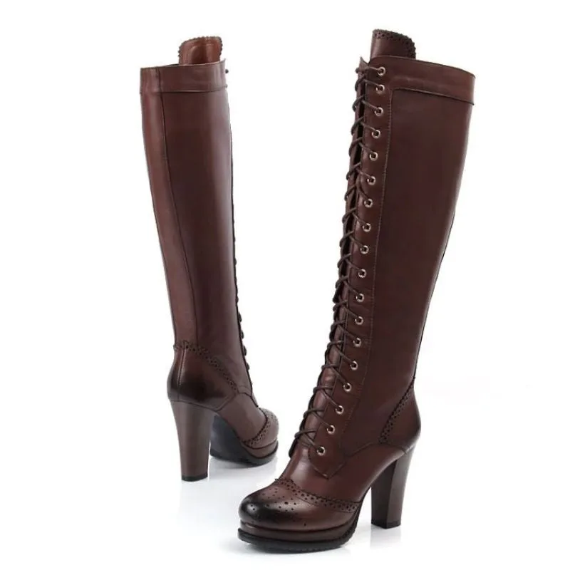 View 12 — Victorian steampunk boots — leather & faux leather