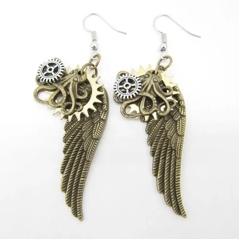 View 42 — Steampunk earrings — drop