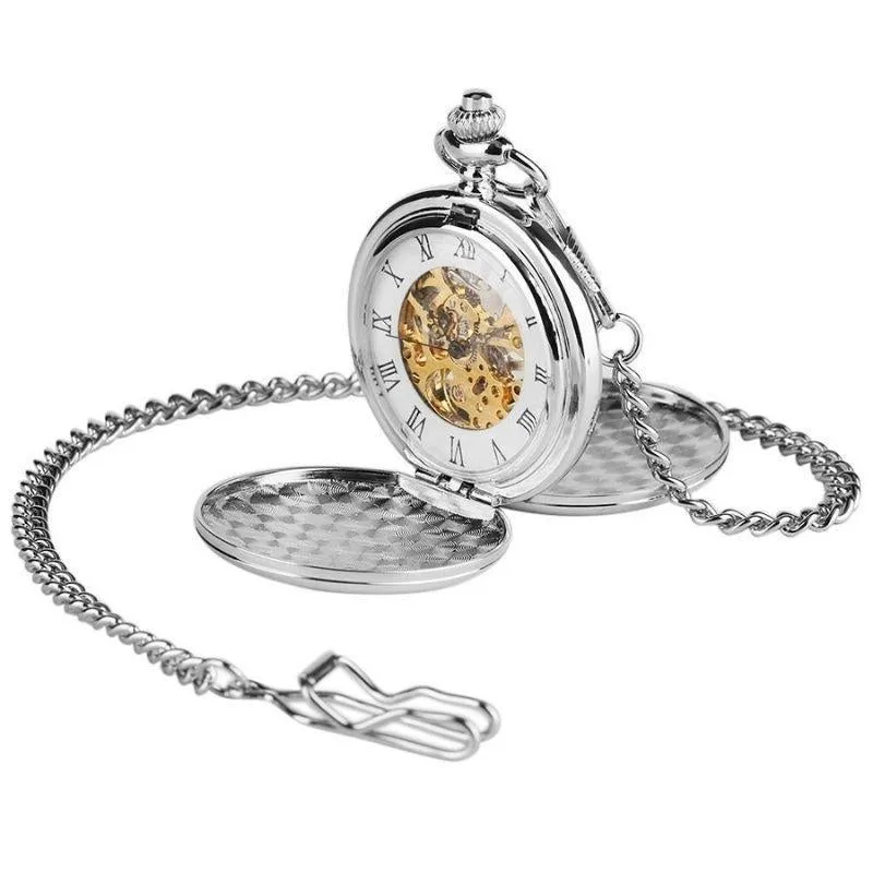 View 3 — Mechanical antique-style steampunk pocket watch