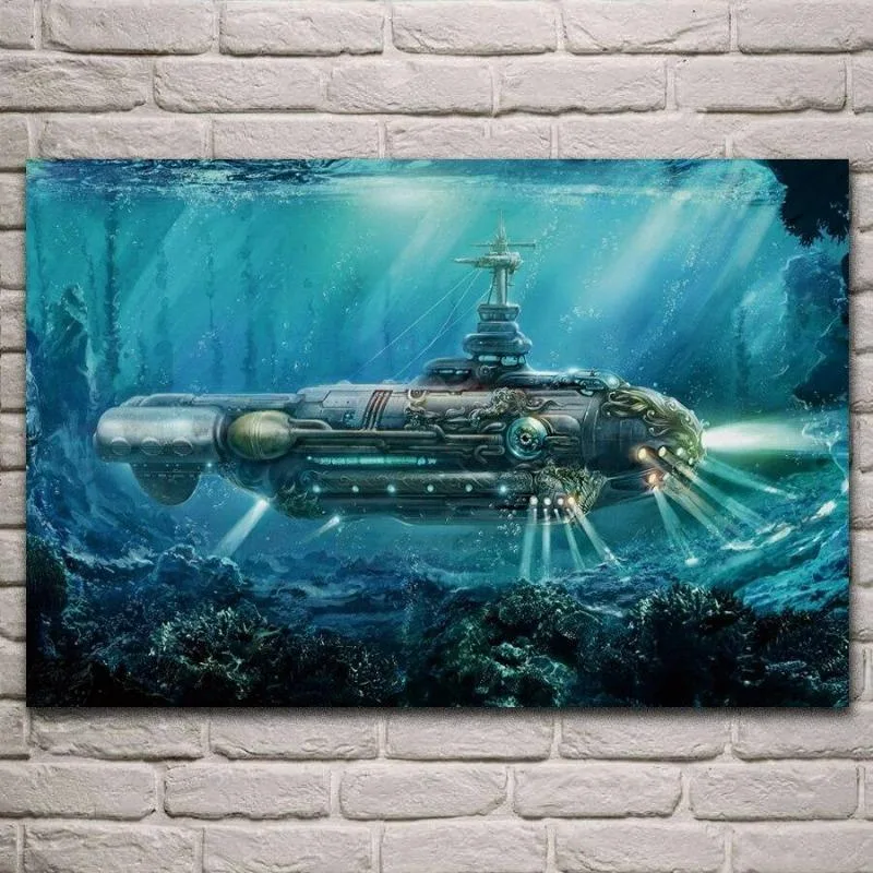 View 2 — Steampunk wall art — under marine