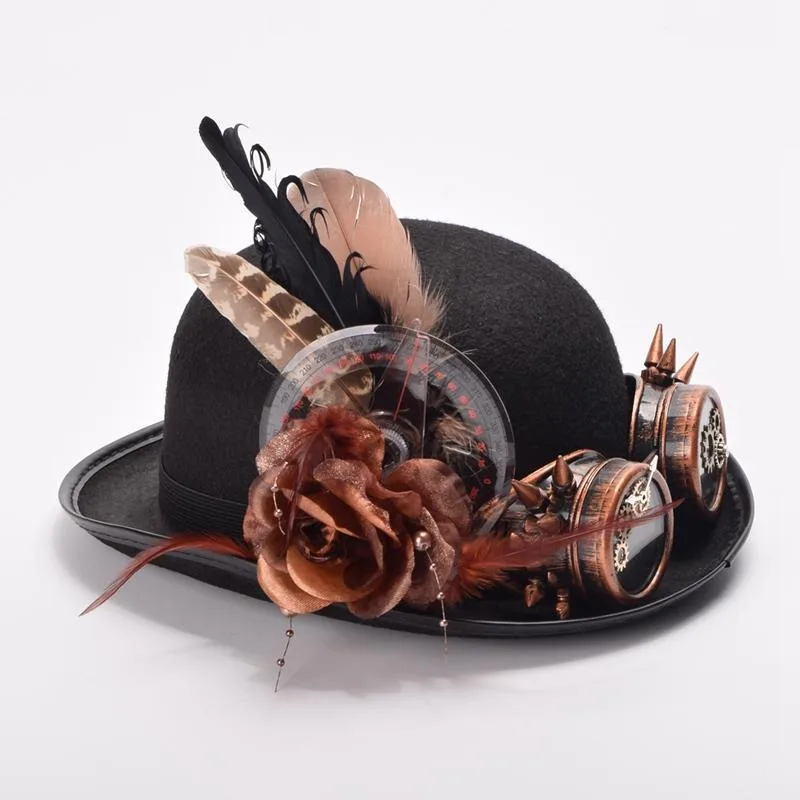 View 3 — Steampunk hat — bowler
