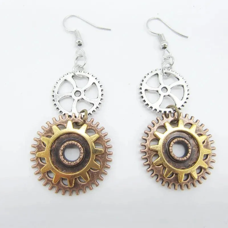 View 43 — Steampunk earrings — drop