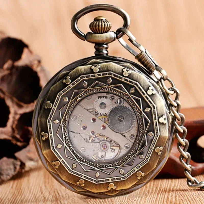 View 2 — Mechanical steampunk pocket watch — hunter
