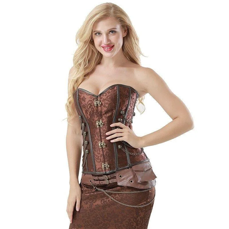 View 7 — Steampunk corset — brown