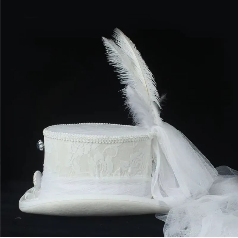 View 3 — Steampunk hat — bridal