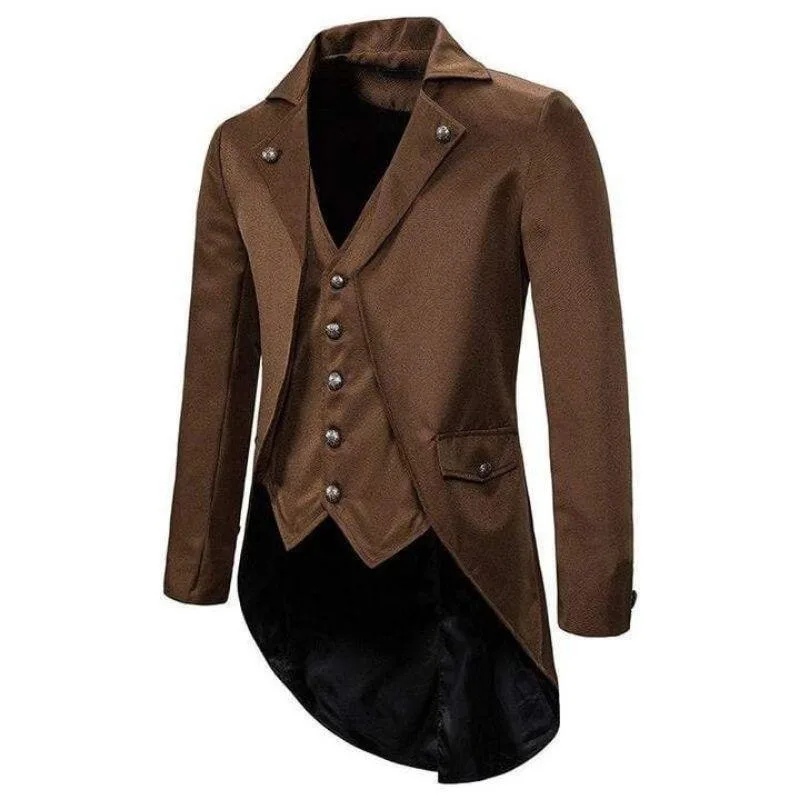 View 2 — Men’s steampunk frock coat — Jacket