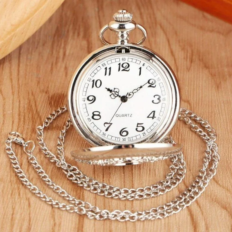 View 3 — Women’s steampunk watch — pocket pendant silver-coloured