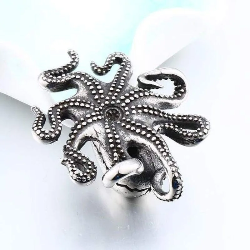 View 2 — Steampunk pendant — octopus