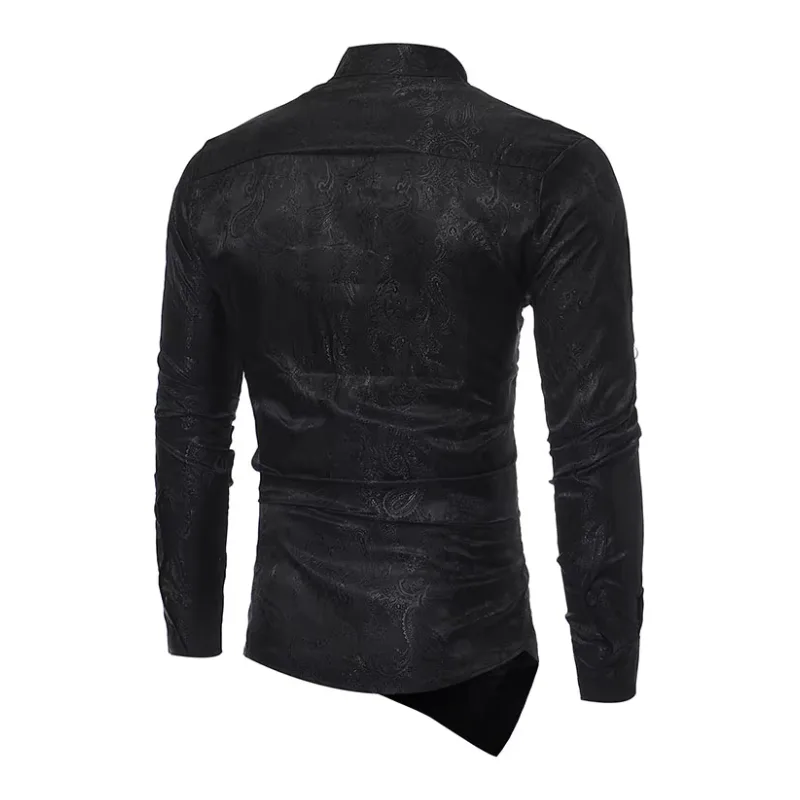 View 9 — Men’s asymmetric steampunk shirt
