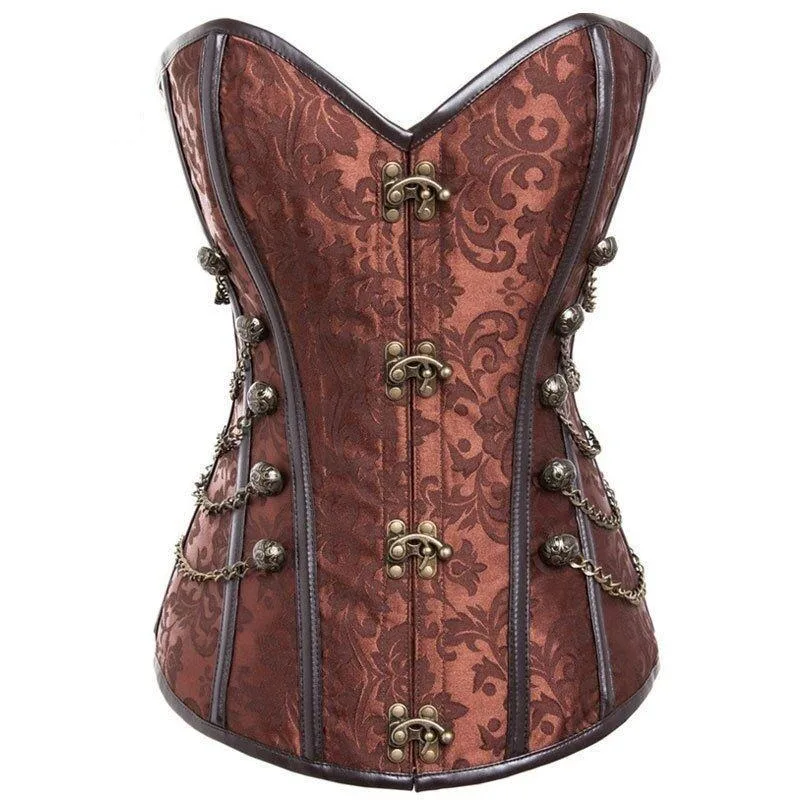 Steampunk corset — brown