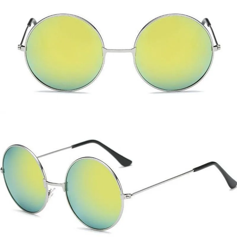 View 2 — Women’s vintage-style steampunk sunglasses — round