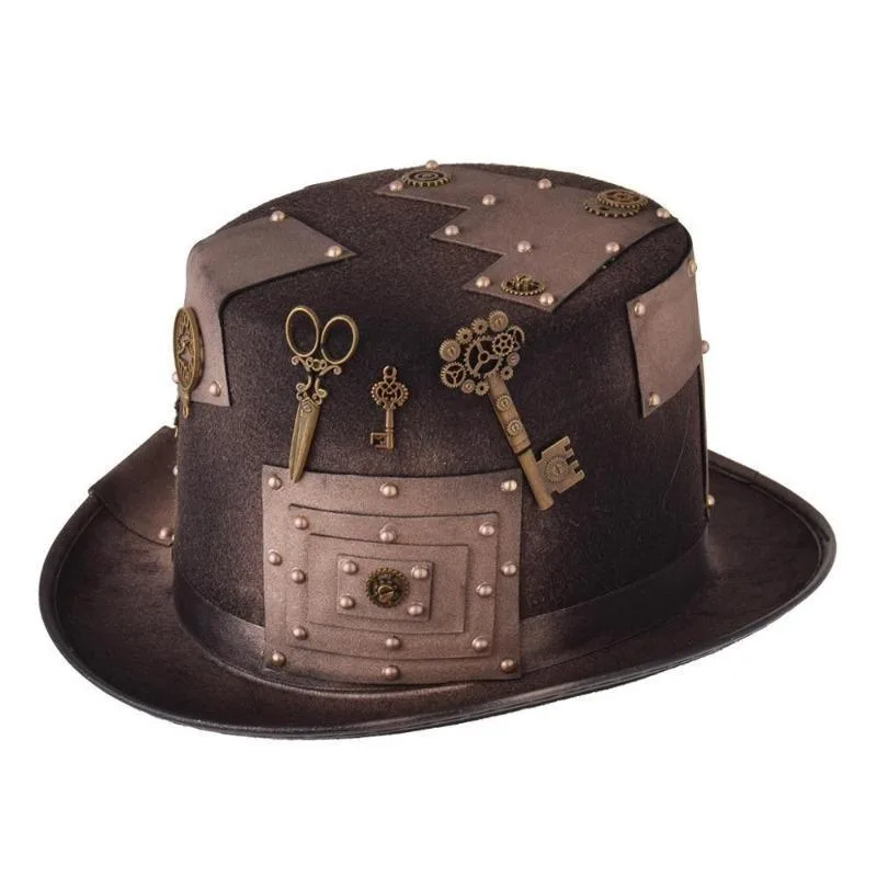 Steampunk hat — brown