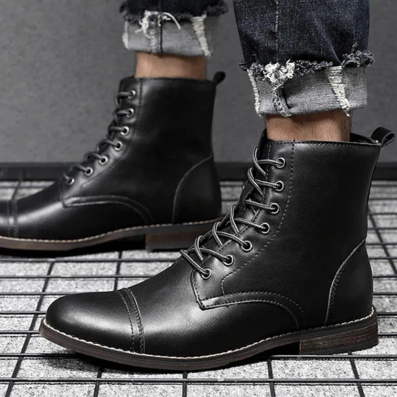 View 8 — Men’s steampunk ankle boots