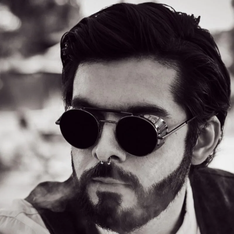 View 7 — Steampunk sunglasses — round