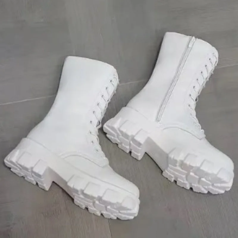 View 4 — Steampunk boots — platform sole treaded