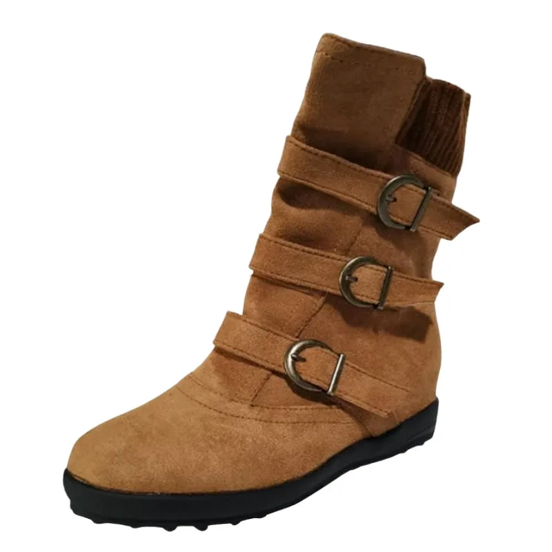 View 8 — Women’s steampunk ankle boots — warm