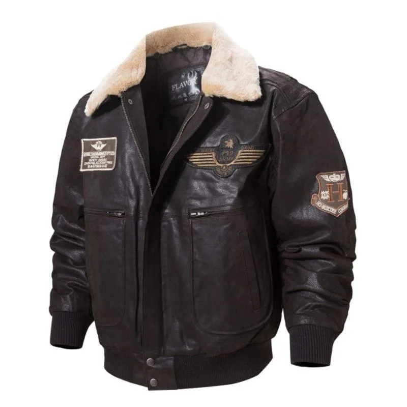 View 6 — Steampunk jacket — aviator leather