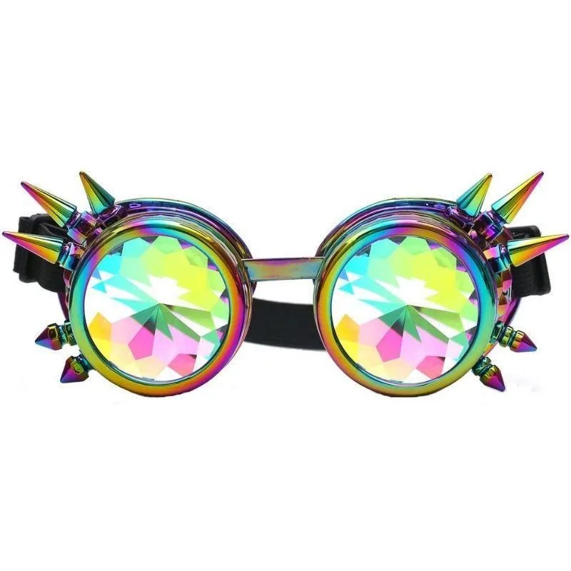 View 4 — Steampunk glasses — kaleidoscope with rivets