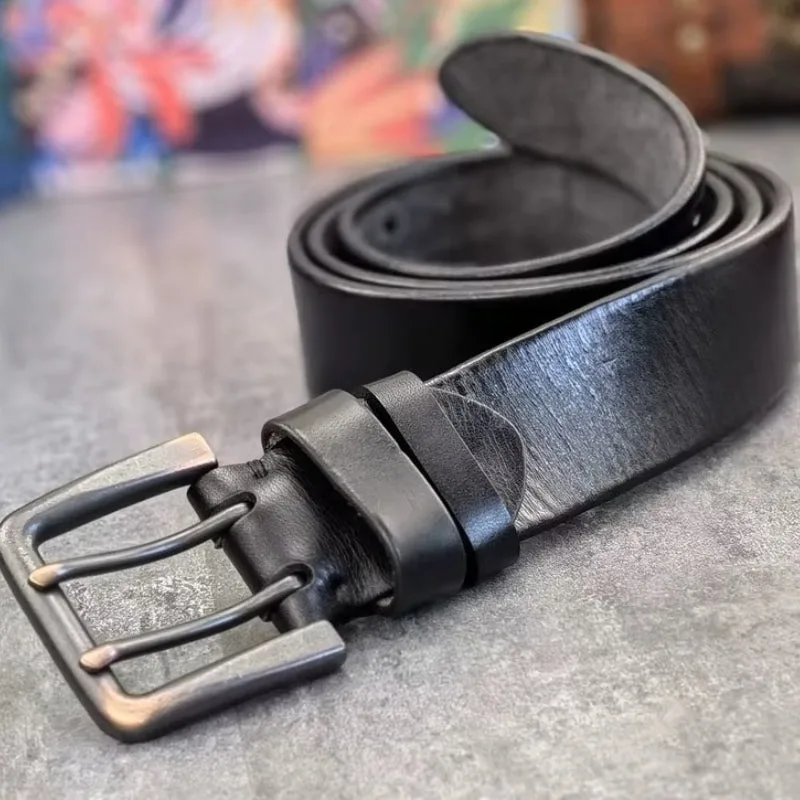 View 8 — Men’s steampunk belt — double pin