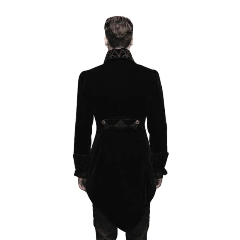 View 3 — Men’s gothic steampunk jacket — velvet