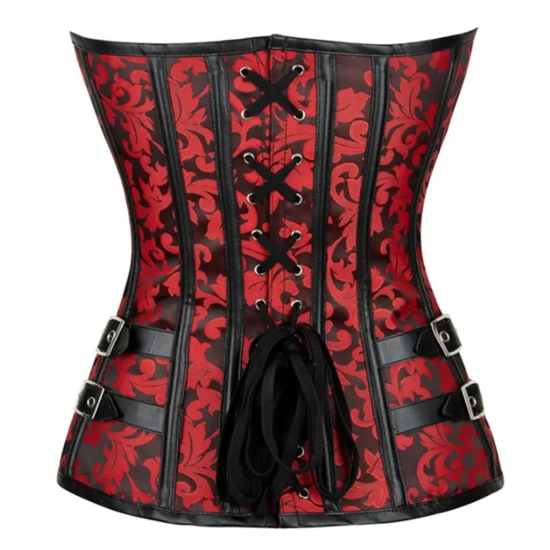 View 4 — Steampunk corset — red