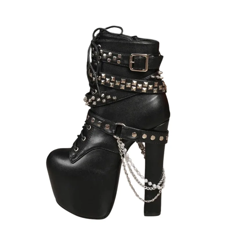 Gothic steampunk ankle boots Gothic steampunk ankle boots