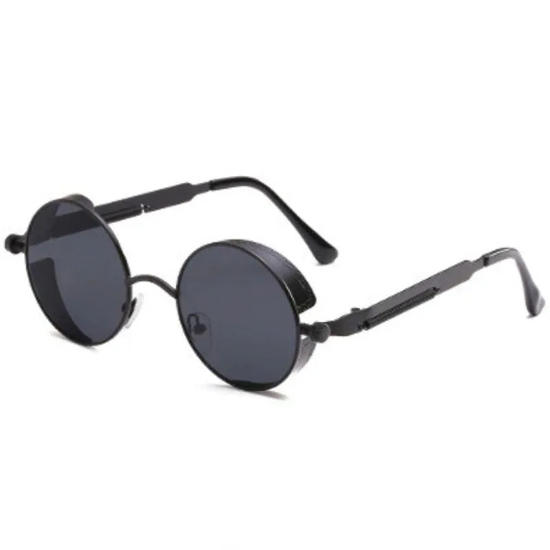 View 13 — Steampunk sunglasses — round metal