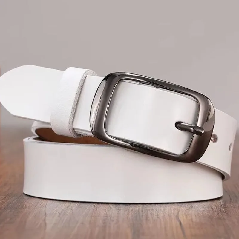 View 3 — Steampunk belt — white faux leather