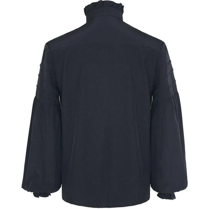View 3 — Men’s Victorian steampunk shirt — collar cravat