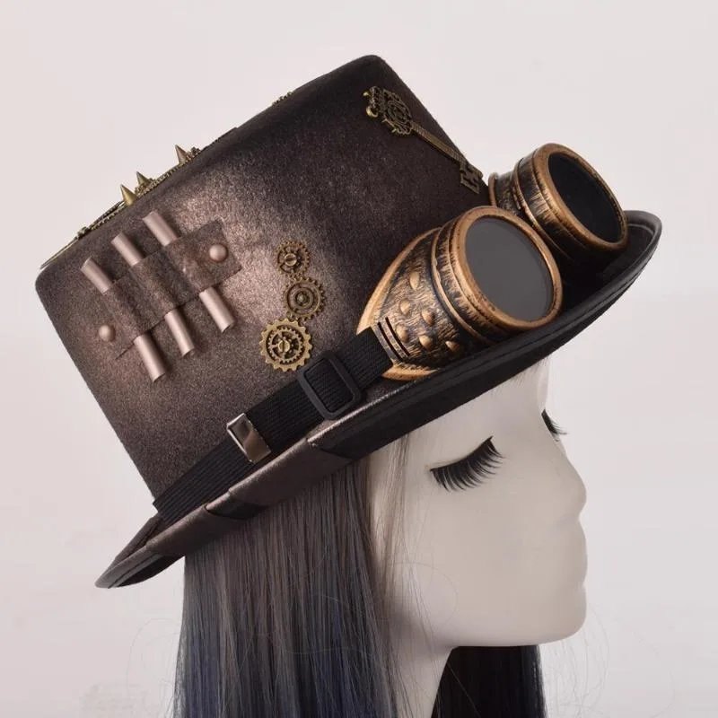 View 5 — Steampunk top hat — Hat with cogs