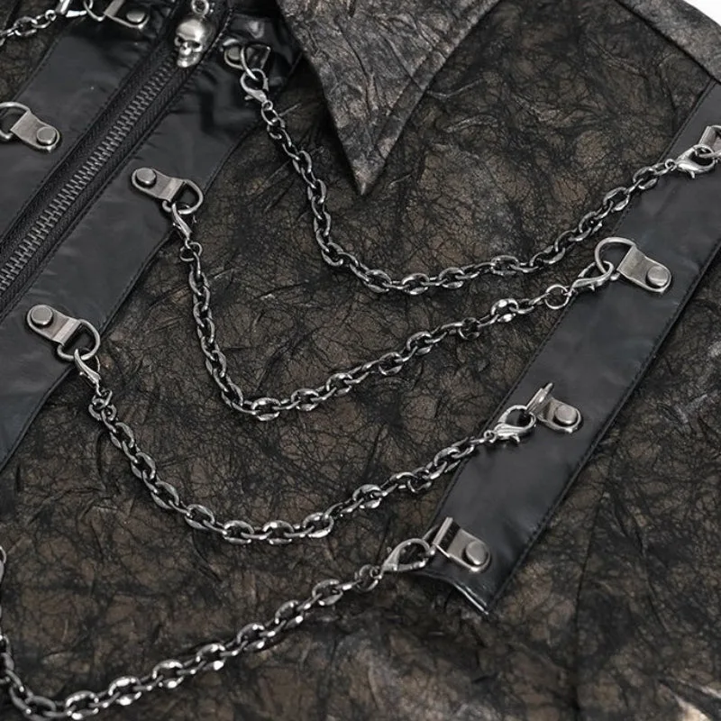 View 3 — Steampunk shirt — brown