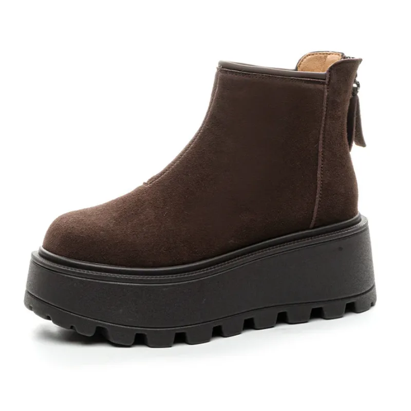 View 5 — Steampunk ankle boots — Chelsea suede