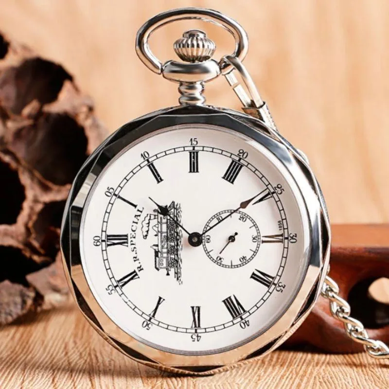 View 3 — Antique-style steampunk pocket watch — hunter