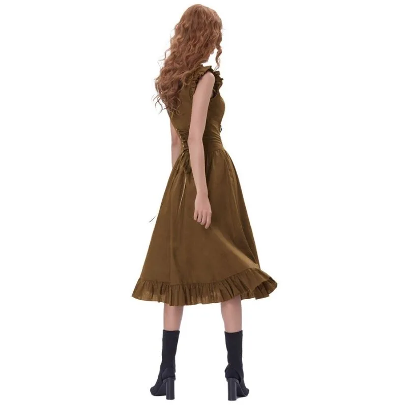 View 5 — Steampunk dress — Long brown
